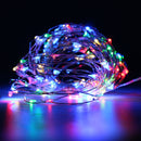 Battery Powered 10M 100LEDs Waterproof Silver Wire String Light For Wedding Party Decor