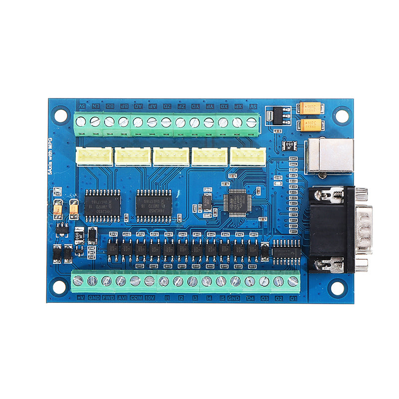 CNC Driver Control Module 5-axis MACH3 Interface Board USB Engraving Machine 5 Axis with MPG Stepper Motor Motion Controller