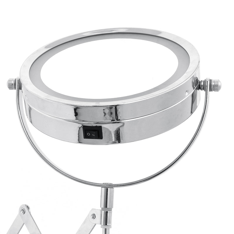 6'' 3X Magnifying Cosmetic Mirror Foldable LED Light Makeup Mirrors