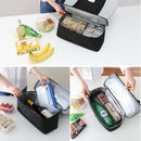 Fashion Nylon Thermal Lunch Bags for Women Insulated Cooler Box Tote Men Kids Adults Portable Picnic