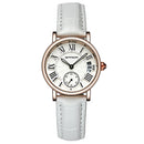 SANDA P206L Casual Style Calendar Women Watch Leather Strap Quartz Watch
