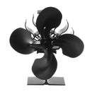 4 Blade Fireplace Heated Power Stove Fan Thermal Fire Heater Household Eco Fan Efficient Heat Distribution
