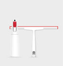 iCLEAN YB-03 Handheld Retractable Window Cleaning Brush Household Clean Scrapers Lengthened Aluminum Tube TPR Soft Rubber Strip