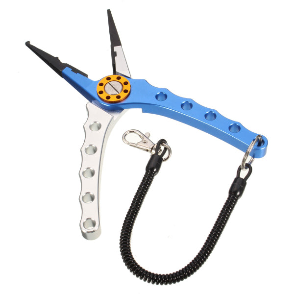 Aluminum 7.9 Inch Fish Plier Tackle Tool Hook Remover Fishing Pliers Line Tool