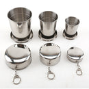Stainless Steel Collapsible Folding Cup Traveling Outdoor Portable Drinking Cup