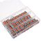 Excellway 60Pcs 2/3/5 Holes Spring Conductor Terminal Block Electric Cable Wire Connector