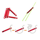 IPRee 6Pcs/set Aluminum Alloy Outdoor Camping Tent Wind Rope Stick Stopper Buckle Cord Accessories