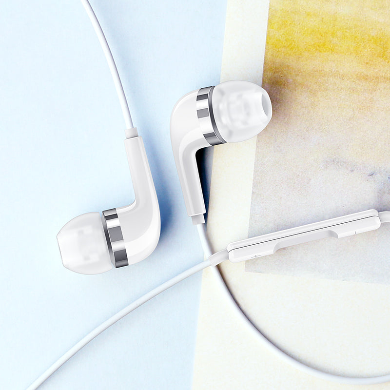 USAMS Professional In-ear Wired Earphone Metal HIFI Heavy Bass 3.5mm Device Headset Headphones