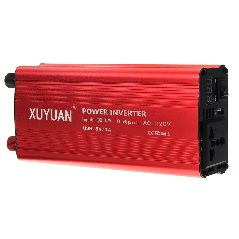 1300W Inverter DC to AC Car Inverter LED Display Modified Sine Wave Car Power Inverter Truck