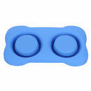 Dog Pet Bowl Stainless Steel No Spill Silicone Mat Pet Water Food Dish