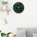 Loskii CC003 Creative Marble Pattern Wall Clock Mute Wall Clock Quartz Wall Clock For Home Office Decorations