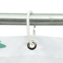 71''x71'' Long Peach Blossom Pattern Waterproof Polyester Shower Curtain with Hooks