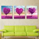 32x32cm 5D DIY Purple Love Tree Diamond Painting Resin Full Rhinestone Scenery Cross Stitch Kit