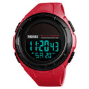 SKMEI 1405 Solar Power Digital Watch Stopwatch Luminous Display Alarm Calendar Outdoor Sport Watch