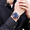 SKMEI 1531 Creative Drum Watch Stainless Steel Waterproof Business Men Watch Quartz Watch