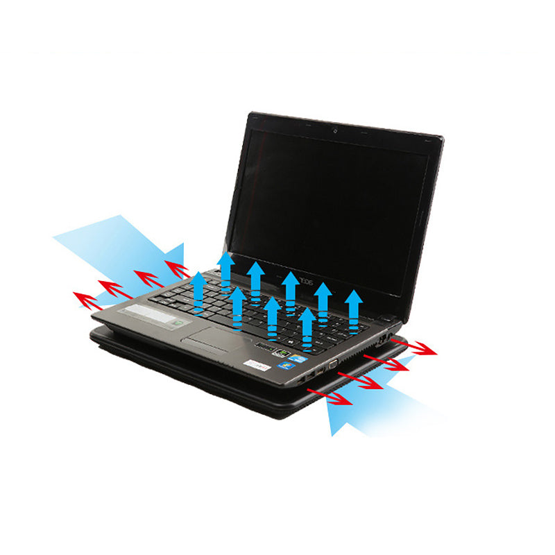 OImaster CP-1004 Laptop Cooler Comfort Mesh Fabric Notebook Cooler Cooling Pad Computer Usb Fan Stand For Laptop Pc 12-15.6 Inch