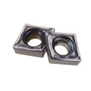 Drillpro 10pcs CCMT060204-SM Carbide Insert for SCLCR Turning Tool Holder
