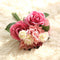 Rose Artificial Flowers Bridal Bouquet Fake Flower for Home Wedding Decoration