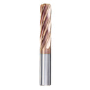 Drillpro 6 Flutes 6.5-10mm Milling Cutter HRC55 Tungsten Steel Carbide AlTiN Coating End Mill CNC Tool