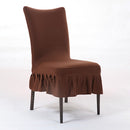 Honana Elegant Pure Color Elastic Stretch Chair Seat Cover Dining Room Home Wedding Deco