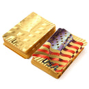 Gold Plastic Coated Playing Cards Poker Game USA National Flag Style