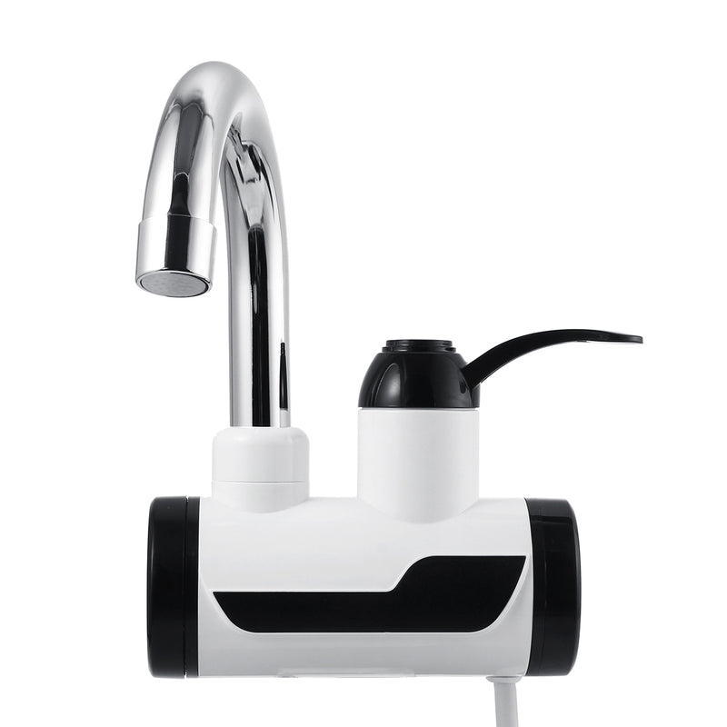 Lateral Inflow Instant Tankless Electric Hot Water Heater Faucet Kitchen Heating Tap Water Heater Led Temperature Display