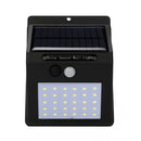 2pcs Solar Power 30 LED PIR Motion Sensor Wall Light Waterproof Outdoor Path Yard Garden Security Lamp