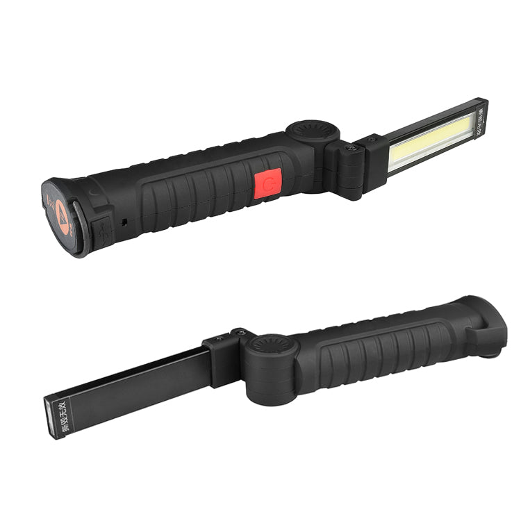 XANES 175A 360Degree Rotation USB Rechargeable COB+LED Emergency Worklight with Magnetic Tail Flashlight