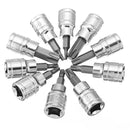 3/8 Inch Drive Socket 10pcs T10-T55 Torx Socket 9pcs H2-H10 Hex Socket Bit Set