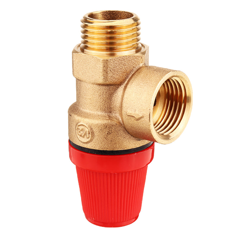 TMOK DN15 1/2'' 3Bar/6Bar Female Male Brass Pressure Relief  Valve Pressure Control Safety Valve Switch Pressure Regulator for Wall-Hanging Water Heater