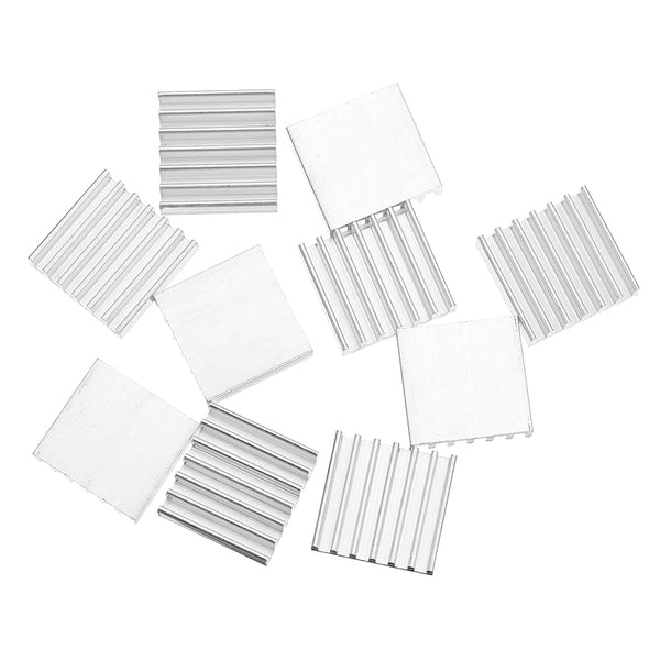 100Pcs 14x14x4mm Aluminum Radiator Chip Heat Sink