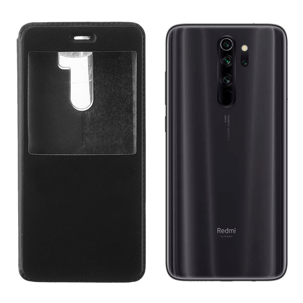 For Xiaomi Redmi Note 8 Pro Case Bakeey Luxury Bumper Flip with View Window PU Leather Full Body Protective Case