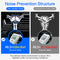 Cafele Metal Tempered Glass Double Triangle Gravity Linkage Air Vent Car Phone Mount Car Phone Holder For 4.5-6.5 Inch Smart Phone