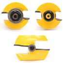 3pcs 1/4 Inch Shank Ogee Rail and Stile Router Bit Set