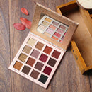 IMAGIC 16 Colors Matte Shimmer Eyeshadow Palette Glitter Smoky Earth Color Eye Shadow Long-Lasting