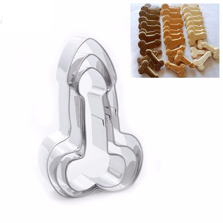 Honana Stainless Steel Willy Penis Cookie Cutter Baking Mold Biscuit Fondant Cake Mould Decorations
