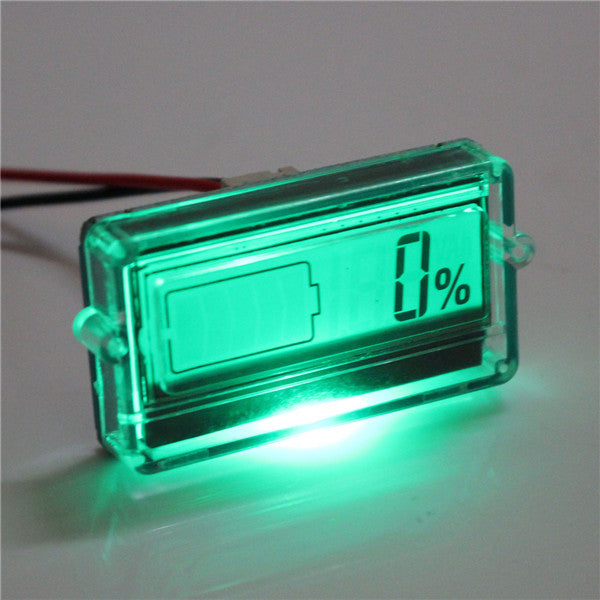 Excellway Battery Capacity Tester with LCD Indicator for 12V 24V 30V Lead acid Lithium LiPo