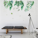Miico FX82019 2 PCS Botanic Leaves Wall Sticker Decorative Sticker Removable Sticker DIY Sticker