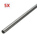5pcs 250mm Diameter 3mm Stainless Steel Round Rod Round Solid Metal Bar Rod