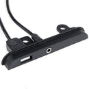 2 DIN Fascia Car Facia Dash Kit Side Trims Brackets with USB AUX Port Cable For Toyota