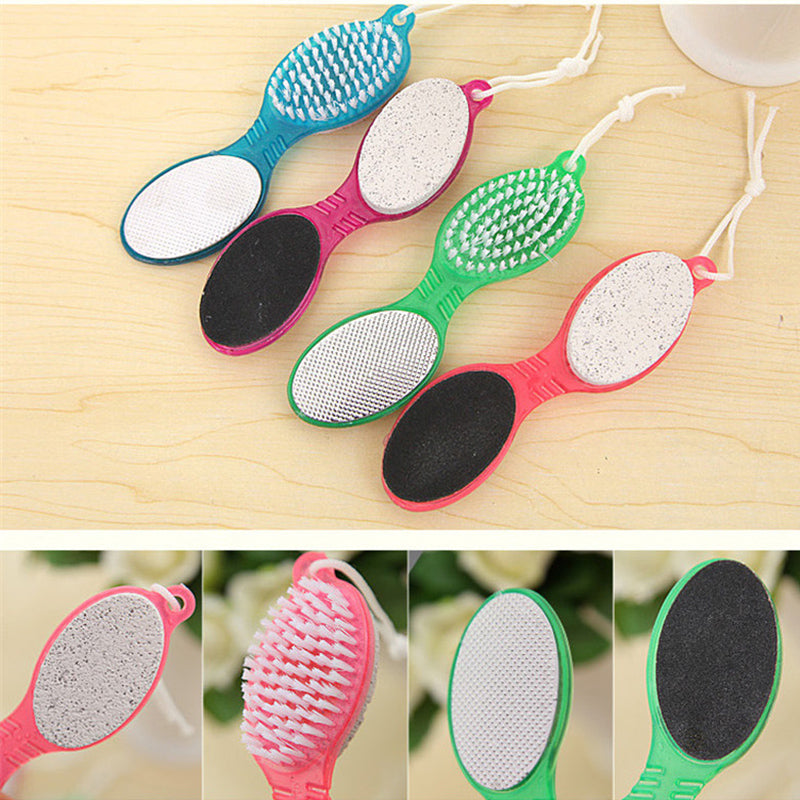 4 in 1 Multi-fuction Foot File Foot Pumice Stone Dead Skin Scrubber Remover Exfoliating Brush Tools