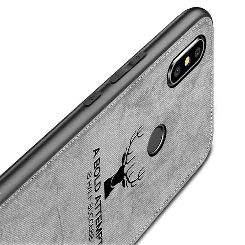 Bakeey Deer Pattern Shockproof Cloth Soft TPU Back Cover Protective Case for Xiaomi Mi 8 Mi8