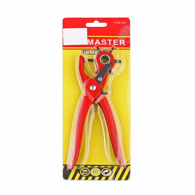 9'' Sewing Leather Belt Hole Puncher Pliers Hook Clamp 2/2.5/3/3.5/4/4.5MM Punch Size For Punching