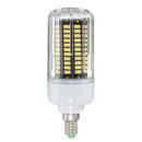 E27 E14 E12E E17 B22 15W 130 SMD 5736 LED Pure White Warm White Cover Corn Bulb AC85-265V