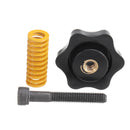 4Pcs M5 Heated Bed Leveling Screw + M5 Nuts +  8*25mm Yellow Spring for 3D Printer Part Hotbed