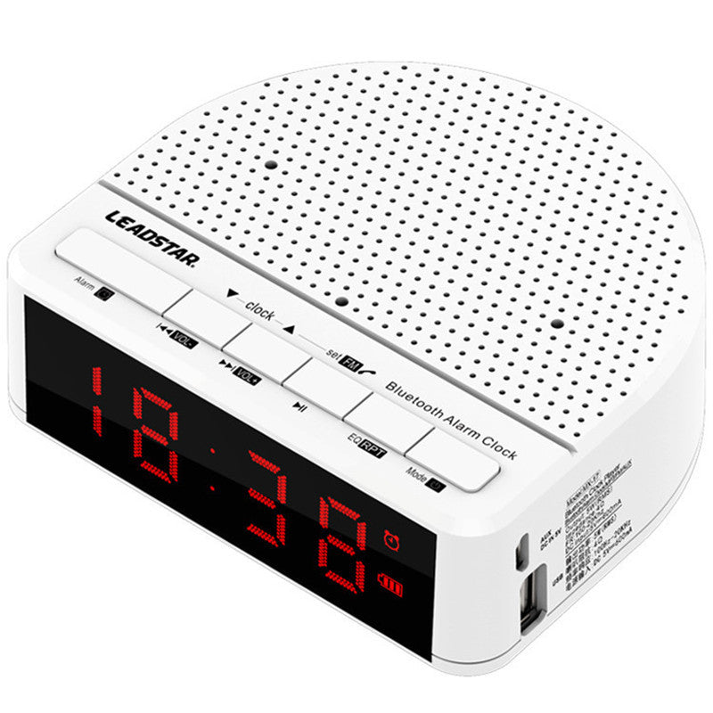 LEADSTAR MX-17 Portable Wireless bluetooth Speaker LED Alarm Clock TF Card FM Radio Subwoofer