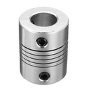 Machifit 6.35mm x 10mm Aluminum Flexible Shaft Coupling CNC Stepper Motor Coupler Connector
