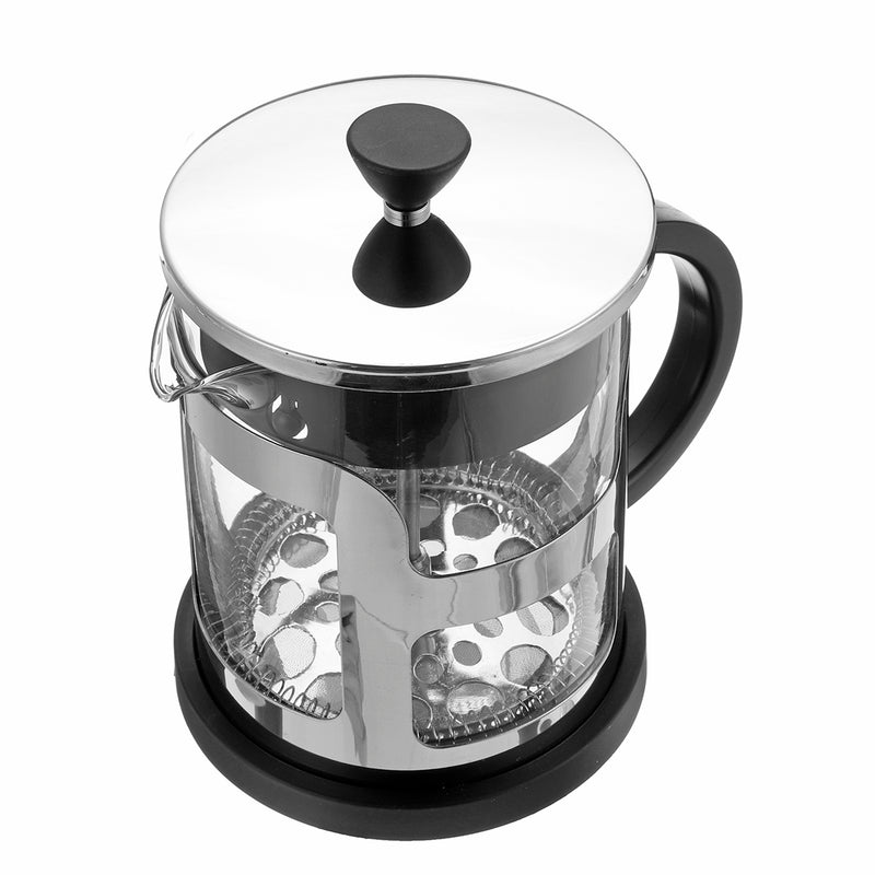600ml/1000ml French Press Coffee Maker Plunger Glass Stainless Steel Tea Pot