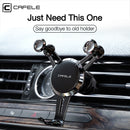 Cafele Aluminum Alloy Gravity Linkage Air Vent Car Phone Holder Car Mount for 4.7-6.5 Inch Smart Phone for iPhone for Samsung Xiaomi
