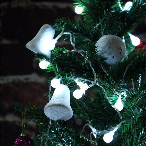 Battery Powered 1.5M 10 LED Ball Fairy String Light Outdoor Christmas Wedding Xmas Party Decor